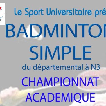 Badminton : Championnat académique