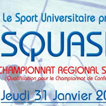 Squash : Championnat régional