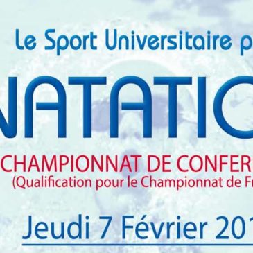 Natation : programme complet championnat de conférence