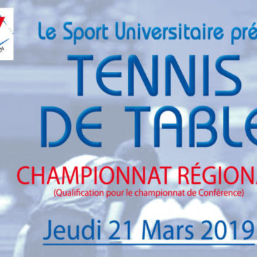 Tennis de Table : Championnat Régional Simple