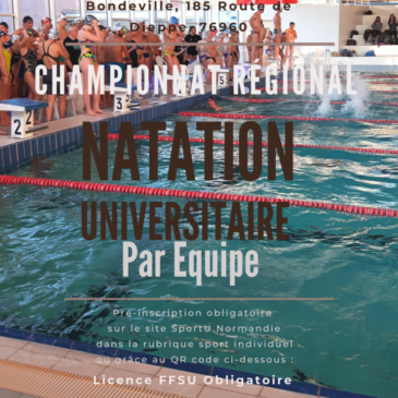 Championnat Universitaire de Natation par équipe (qualification régionale)