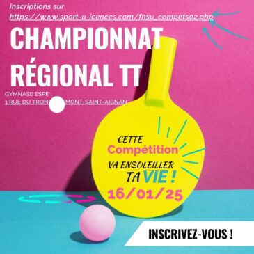 16/01/2025 Championnat régional TT 2024-2025
